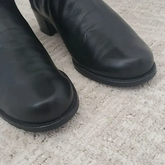 Stuart Weitzman Black Heeled Boots - Picture 8 of 9